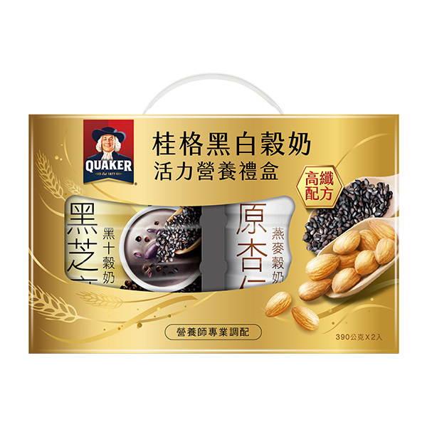 桂格黑白穀奶超級營養禮盒